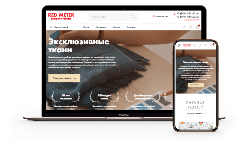 Создание интернет-магазина «RED METER»